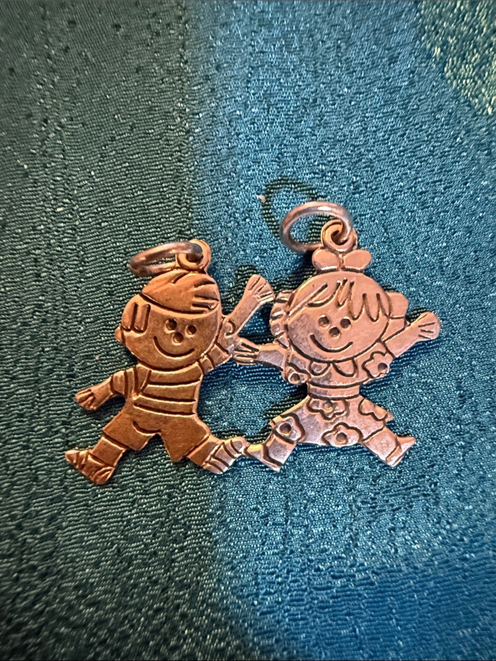 Sterling silver double pendant